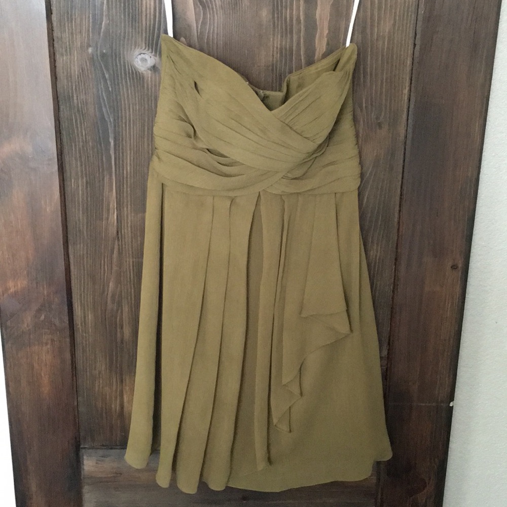 David’s bridal strapless dress. Size 8